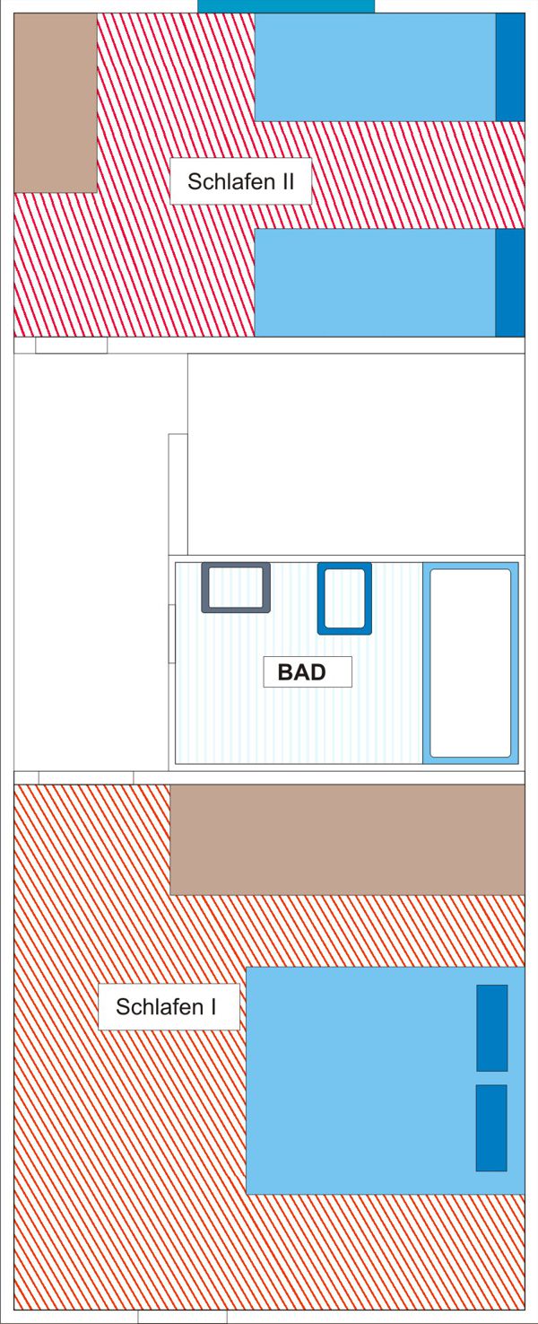 Appartement in Tarifa mit Strandblick Grundriss OG