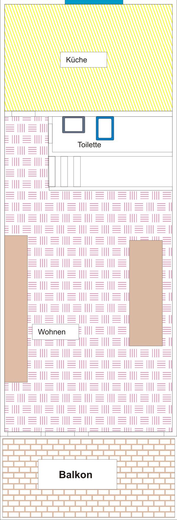 Appartement in Tarifa mit Strandblick Grundriss